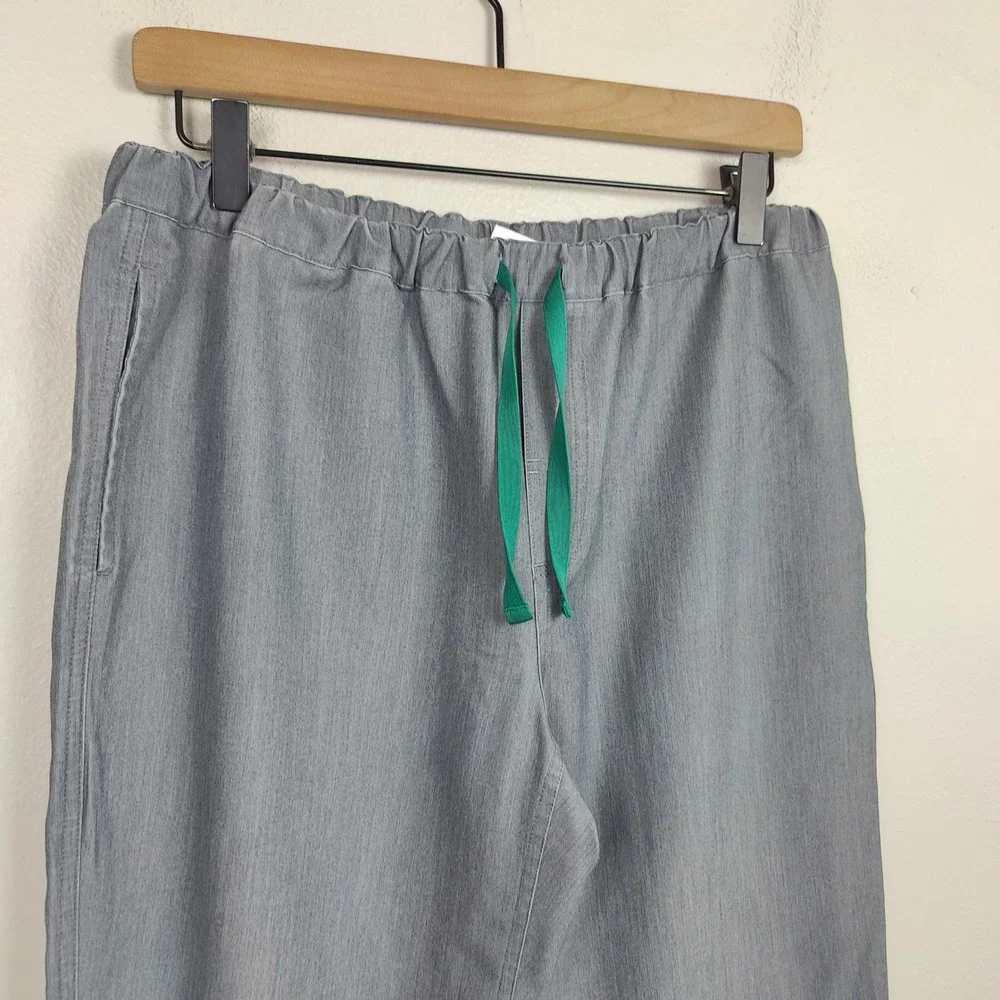 Figs Pisco Basic Scrub Pants Mens Small Gray Heather Straight Leg Medical Dental